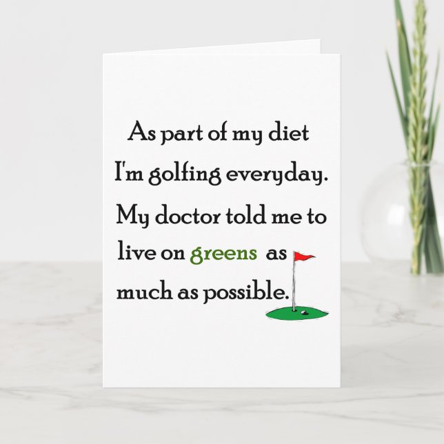 Living On Greens Card (Front)