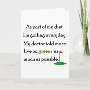 Living On Greens Card