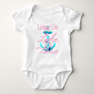 Living on lake time baby bodysuit