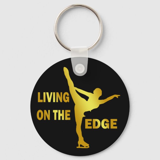 LIVING ON THE EDGE KEY RING (Front)