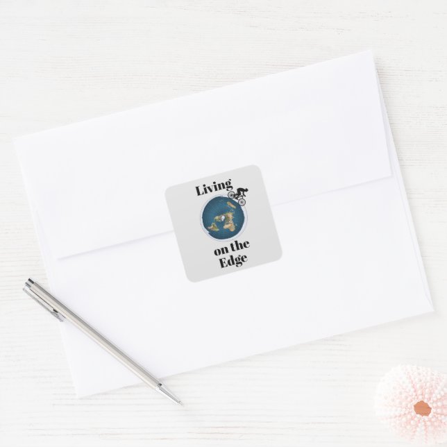 Living on the Edge Sticker (Envelope)