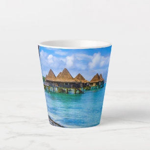 Living on the water latte mug
