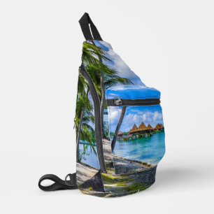 Living on the water sling bag