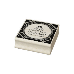 Living Our Adventure Rubber Stamp