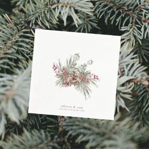 Living our  best lives Custom Pine Cone & Pine Napkin