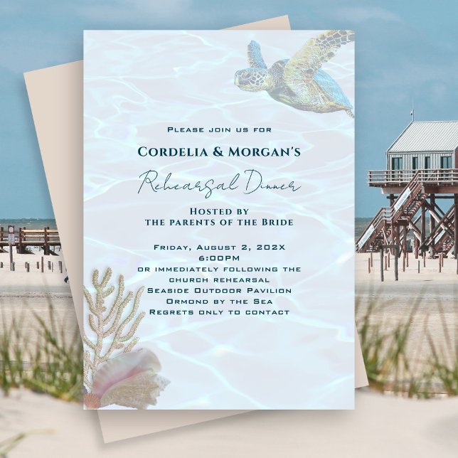 Living Seas Rehearsal Dinner Invitation (Creator Uploaded)