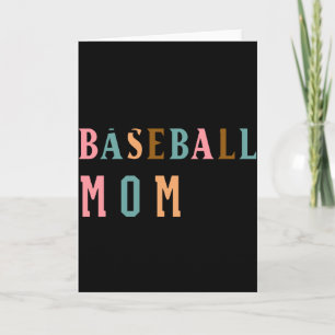 Living That Baseball Mum Life Team Name T Shirt Card