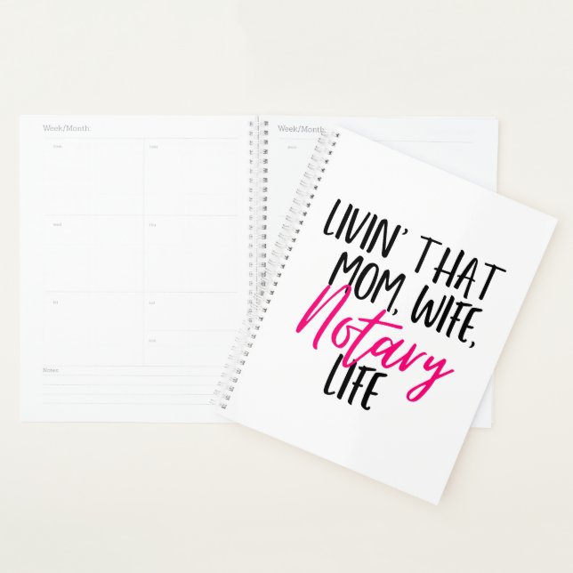Living That Mum Wife Notary Life Planner (Display)