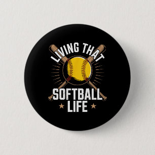 Living That Softll Life Funny Softll 6 Cm Round Badge