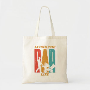 Living The Dad Life Retro Dad Swag Tote Bag