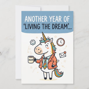 Living the Dream Corporate Sarcasm Holiday Card