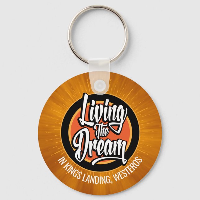 Living the Dream Keychain (Front)