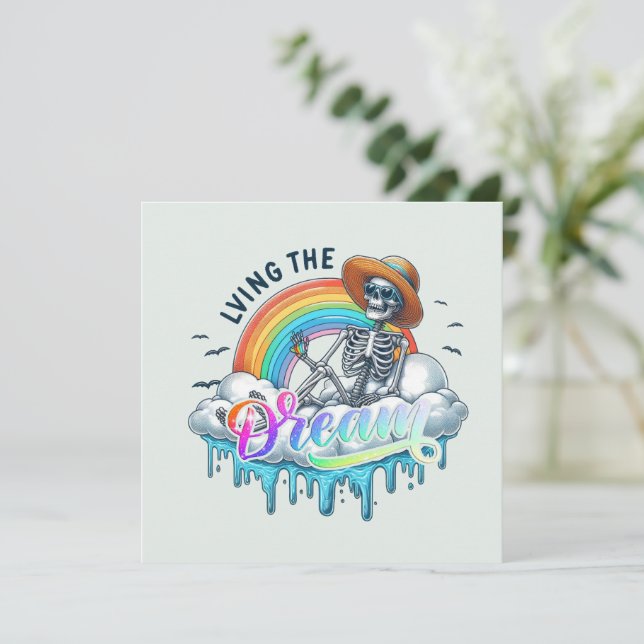 Living The Dream - Skeleton (Standing Front)