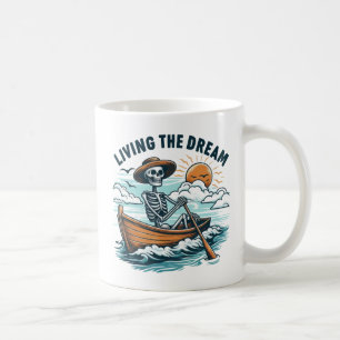 Living The Dream - Skeleton (2) Coffee Mug