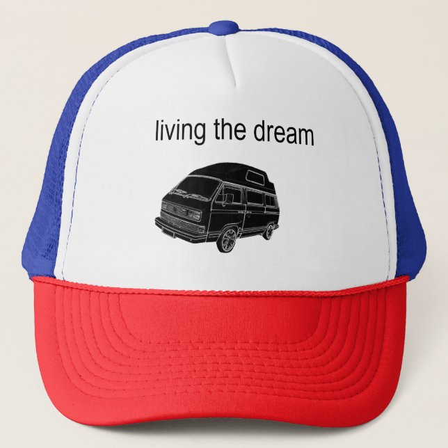 Living the Dream  Trucker Hat (Front)