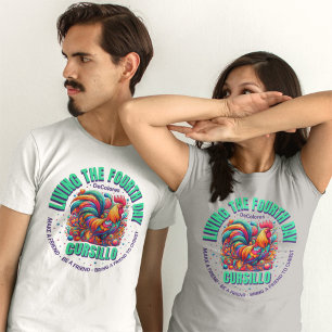 Living The Fourth Day Cursillo DeColores Rooster T-Shirt