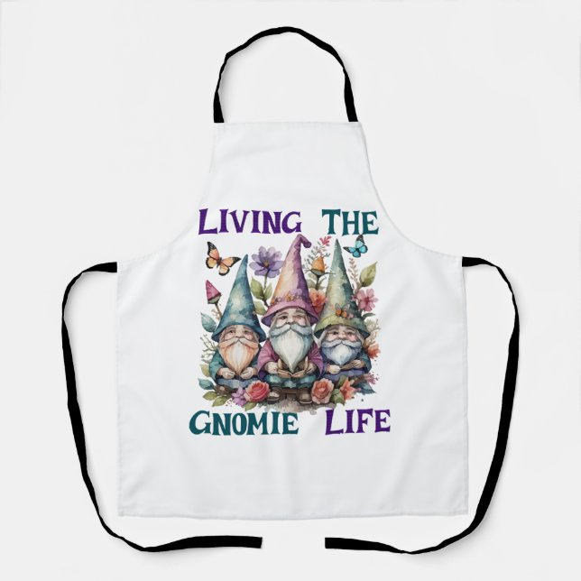 Living The Gnome Life Apron (Front)