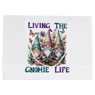 Living The Gnome Life Large Gift Bag
