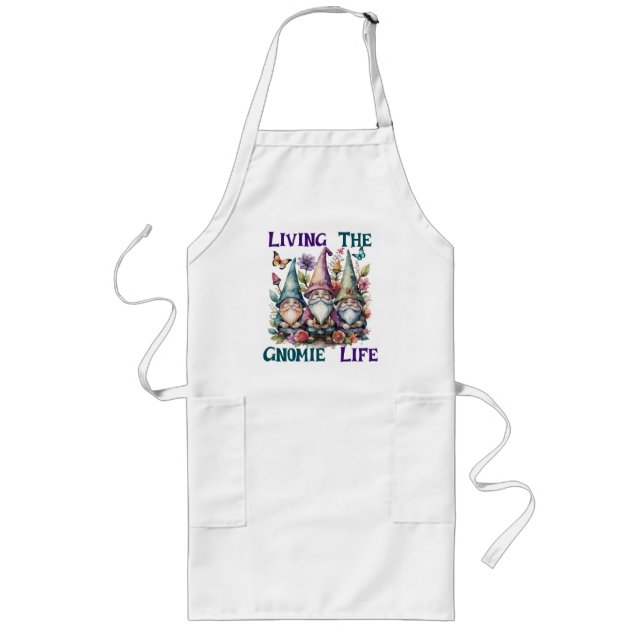 Living The Gnome Life Long Apron (Front)