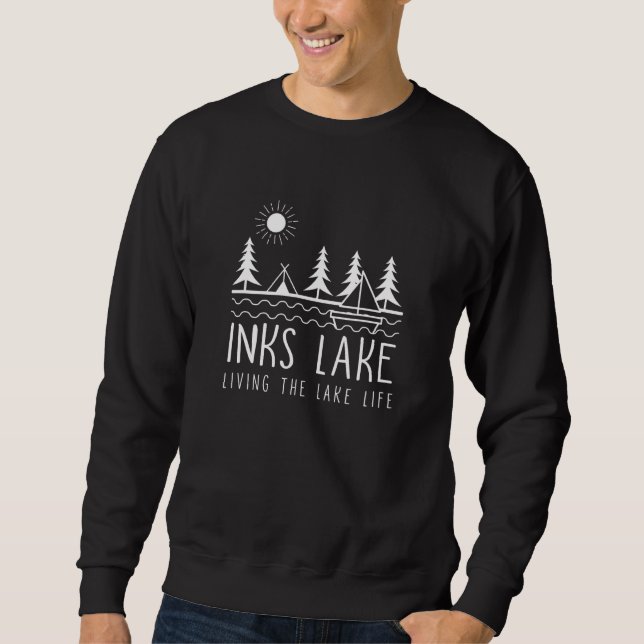 Living The Lake Life Inks Lake Kayaking Texas Kaya Sweatshirt (Front)