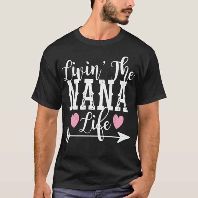 Living The Nana Life Livin Gildan Women s horse sa T-Shirt (Front)