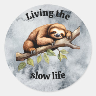 Living the slow life Sticker