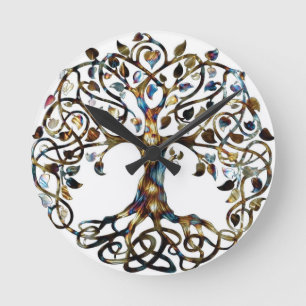 Living Tree Round Clock
