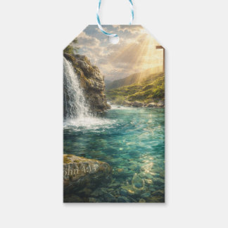 Living Water Christian Wall Art Gift Tags