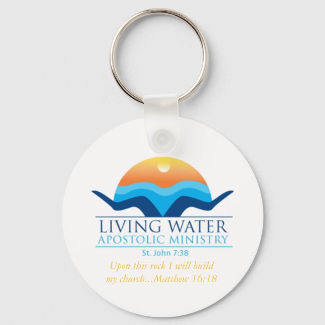 living water key chain (Front)
