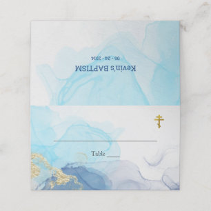 Living Waters Orthodox Christian Baptism Place Card