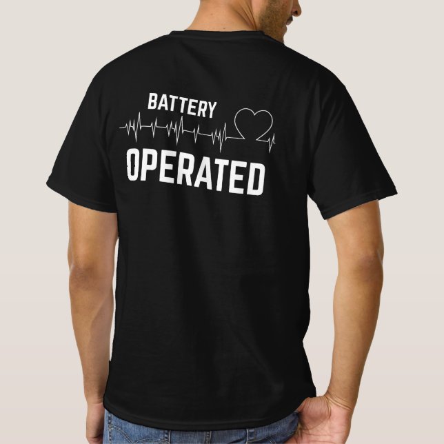 Living With an Implantable Cardioverter Defibrilla T-Shirt (Back)