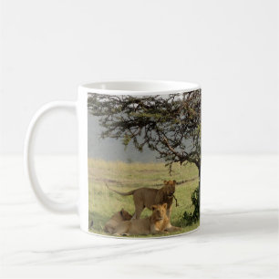 Living with Lions Mug with Out of Africa Quote
