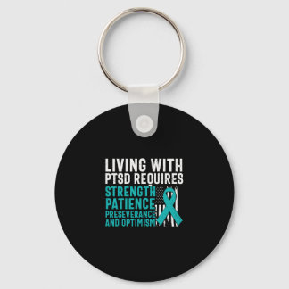 Living With PTSD Key Ring