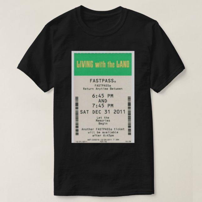 Living with the land  Fastpass Classic T-Shirt (Design Front)
