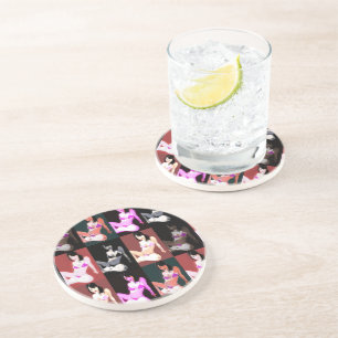 LivingDoll 7 Collage Coaster