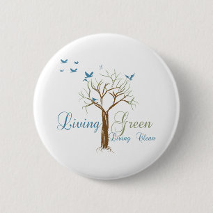 LivingGreen 6 Cm Round Badge