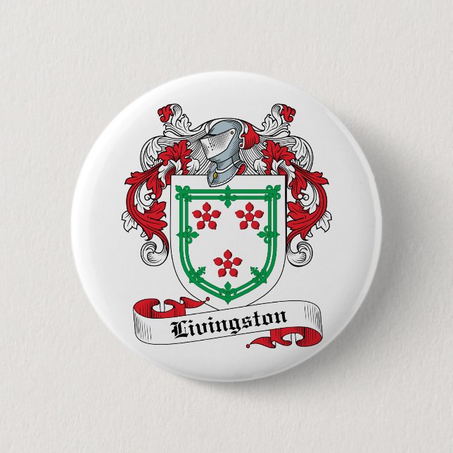 Livingston Family Crest 6 Cm Round Badge (Front)