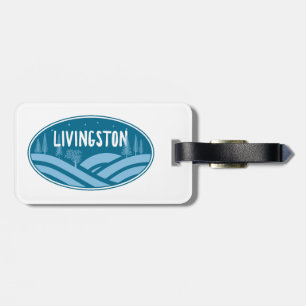Livingston Montana Outdoors Luggage Tag