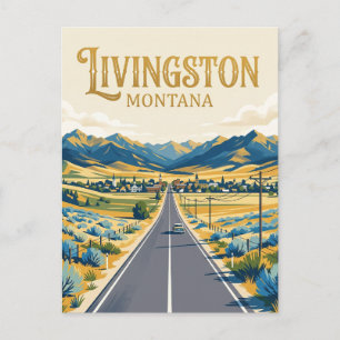 Livingston USA Postcard
