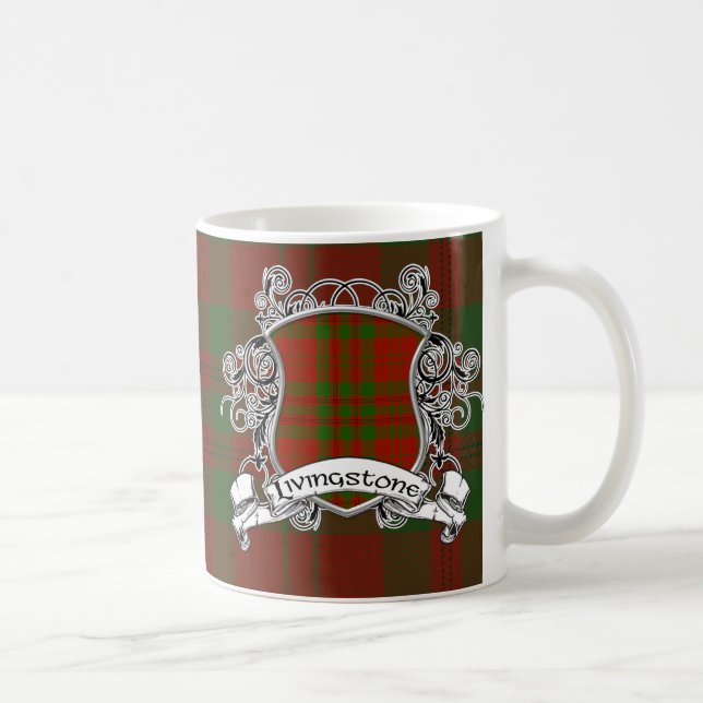 Livingstone Tartan Shield Coffee Mug (Right)