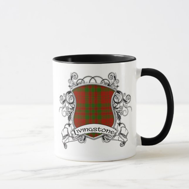 Livingstone Tartan Shield Mug (Right)