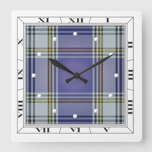 Livingstone Tartan Wall Clock (Front)