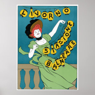 Livorno Stagione Balneare Poster