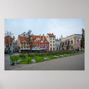 Livu square in Riga, Latvia Poster