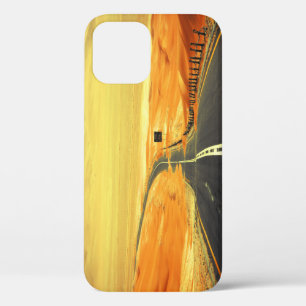 Liwa Oasis Asphalt Road, Dunes. iPhone 12 Case
