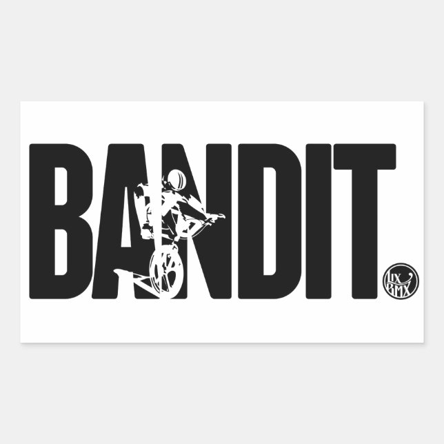 LixBMX 'Bandit' vintage BMX sticker (Front)