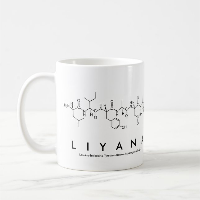 Liyana peptide name mug (Left)
