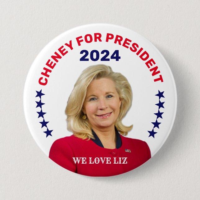 Liz Cheney for President 7.5 Cm Round Badge (Front)