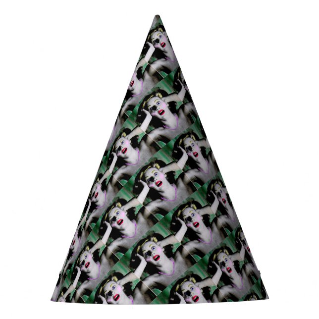 Liz is horrified and terrified party hat (Front)