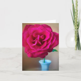 liz red rose 1 thank you card